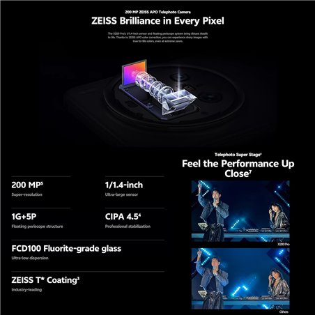 Vivo x200 Pro Dual Sim 16 Go Ram 512 Go - Bleu