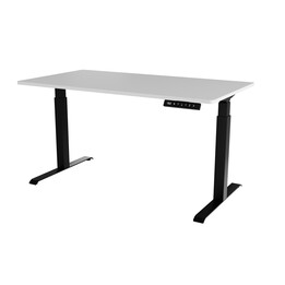 Escritorio con regulación eléctrica de altura MOON LONG 150x80x72-120 blanco/negro