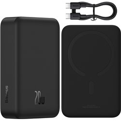 Baseus Powerbank Magnetic Mini, powerbank 20000mAh 20W, Black