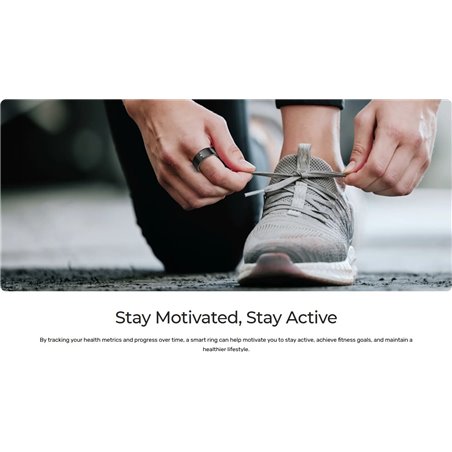 Bague intelligente Momax 1 Sense Active Noir - Taille 8