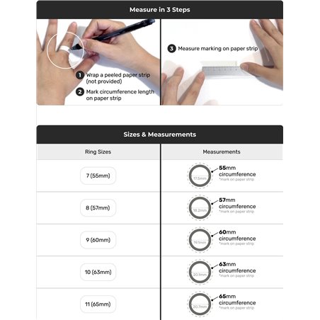 Bague intelligente Momax 1 Sense Active Noir - Taille 8