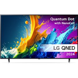 Aparelho de TV|LG|65"|4K/Smart|3840x2160|LAN sem fio|Bluetooth|webOS|Preto|65QNED80T3A