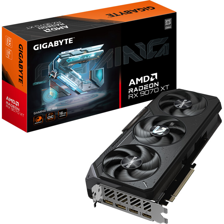 Tarjeta gráfica VGA PCIE16 RX9070XT 16GB GDDR6/R9070XTGAMING OC-16GD GIGABYTE
