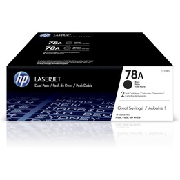 Toner HP 78A Preto DUALPACK P1566 P1606 M1536 2X 2100 PAG