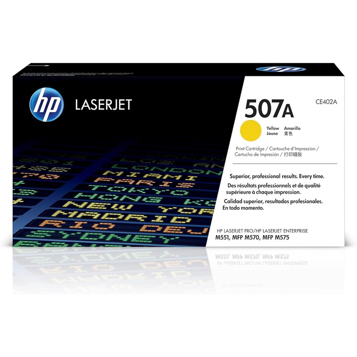 HP Cartucho de tóner original LaserJet 507A amarillo