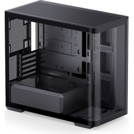 Jonsbo D300 Midi -Tower, 270 graus, vidro temperado - preto