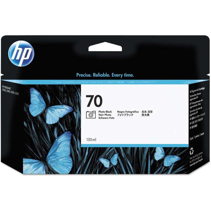 Tinta negra foto hp 70