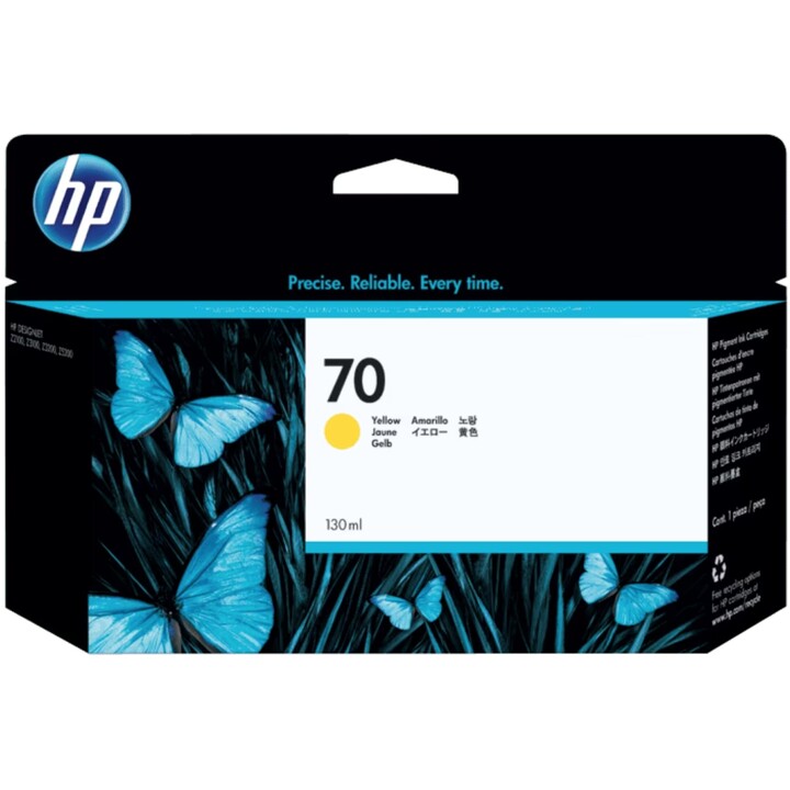 hp 70 tinta amarela