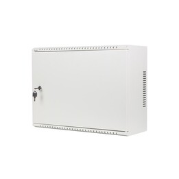Lanberg 19" 4U+3U Wandschrank 540x200 niedriges Profil grau (zusammengebaut)