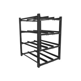 Lanberg battery rack for UPS 830x650 3 rows 4 levels (12 shelves) black Lanberg (flat pack)