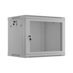 19" 9U 600X450 grey wall mount rack cabinet perforated doors Lanberg (flat pack)
