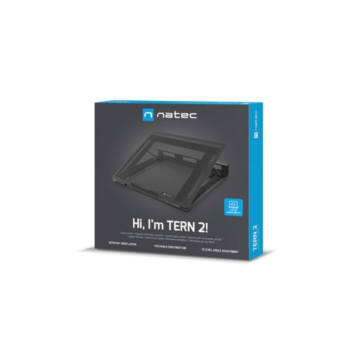 NATEC NPL-2271 Laptop Stand Black 43.9 cm (17.3")