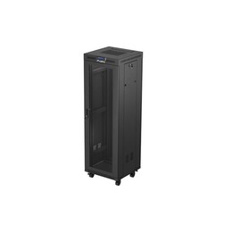 19" freestanding rack cabinet 37U 600X600 black perforated door LCD LANBERG (flat pack)