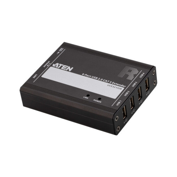 Rallonge USB 2.0 Aten sur Cat 5 avec concentrateur à quatre ports (jusqu´à 100 M)