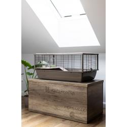 INTER-ZOO Bob Wood Japandi - jaula para roedores - 78 x 36 x 48cm