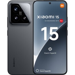Smartphone Xiaomi 15, 5G, 12+256 GB, fotocamera Leica da 50 MP, batteria da 5240 mAh, Hypercharge da 90 W, iperai, nero