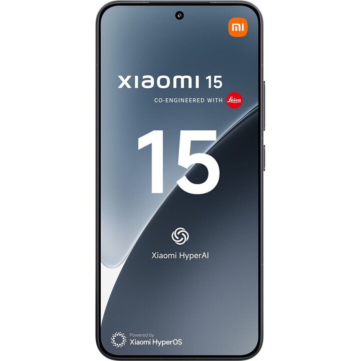 Xiaomi 15, 5G Smartphone, 12+256GB, cámara Leica 50mp, batería de 5240 mAh, 90W HyperCarge, Hyperai, Negro