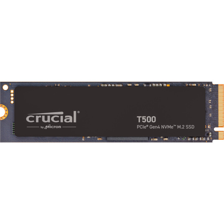 SSD|CRUCIAL|T500|4 TB|M.2|PCIe Gen4|NVMe|3D NAND|Velocidade de gravação 6900 MBytes/seg|Velocidade de leitura 7000 MBytes/seg|TB