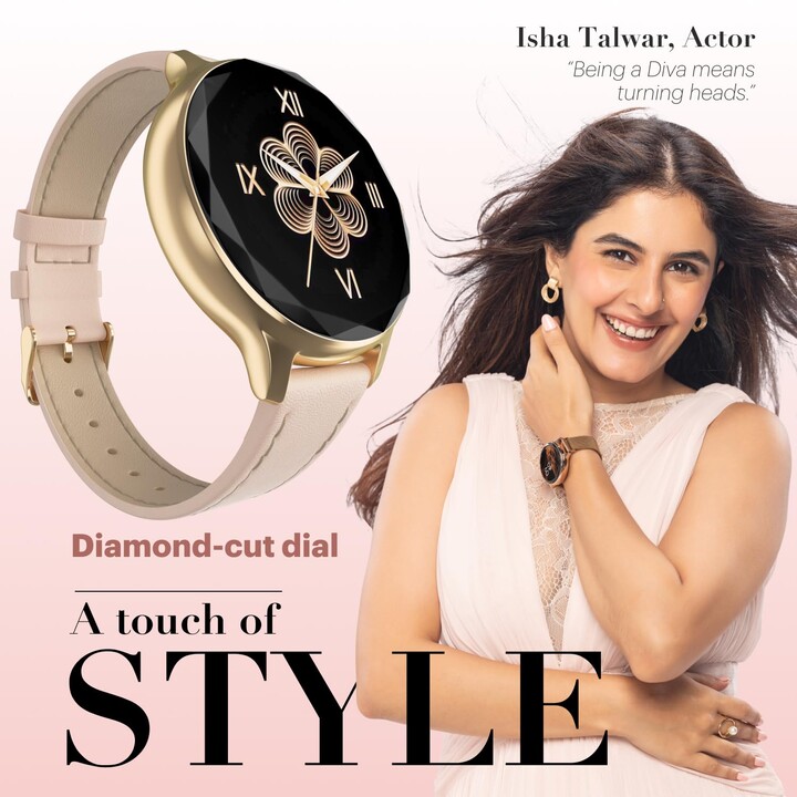 Noise Diva smartwatch rosa