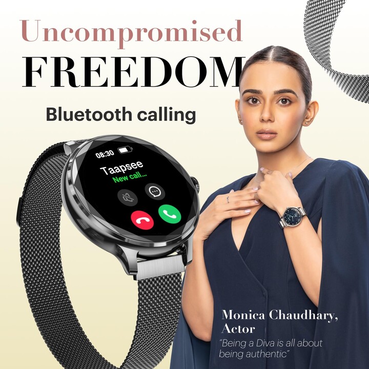 Noise Diva smartwatch pink