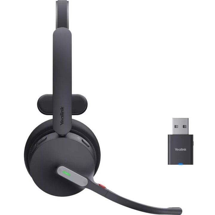 Yealink WH64 Mono UC ibrido, auricolare con microfono, tecnologia ibrida, compatibilità universale, design a un'ear, USB