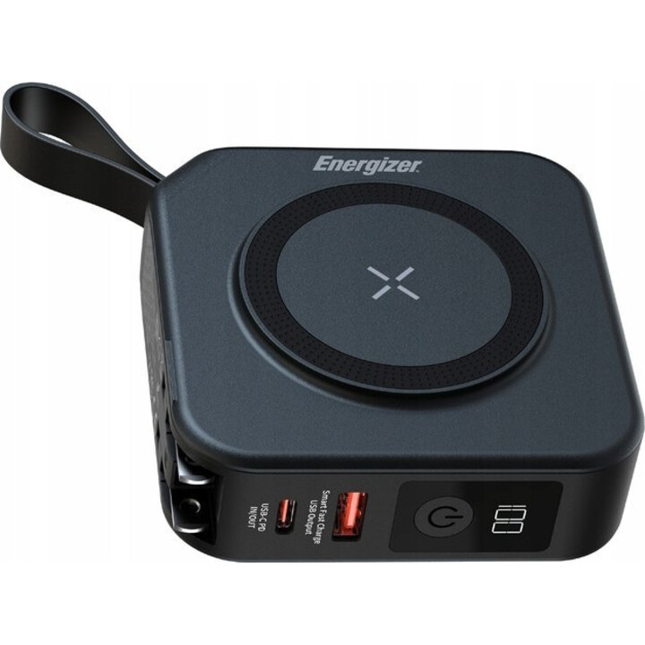 Energizer QM10001AC, Powerbank mit 10000 mAh, QI-15W + USB-C 20W