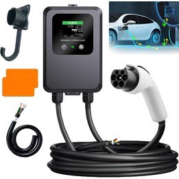 Stazione di carico per veicoli elettrici 32A/7.0KW/10M Negro - Cargador EV Tipo 2