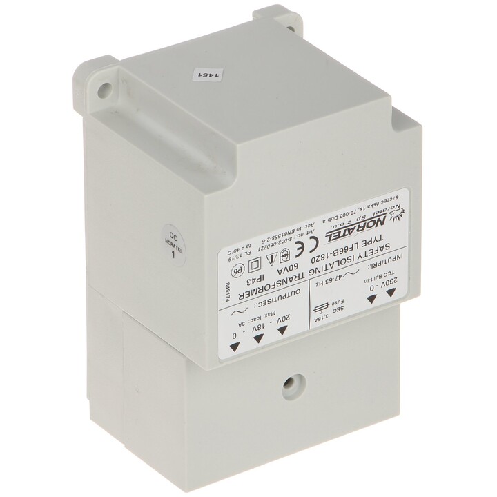TRANSFORMER 230V/18V DC 60VA/TR60VA SATEL