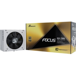 Netzteil|SEASONIC|FOCUS GX White ATX 3 (2024)|750 Watt|Effizienz 80 PLUS GOLD|MTBF 100000 Stunden|FOCUS-GX-750-V4-WHITE