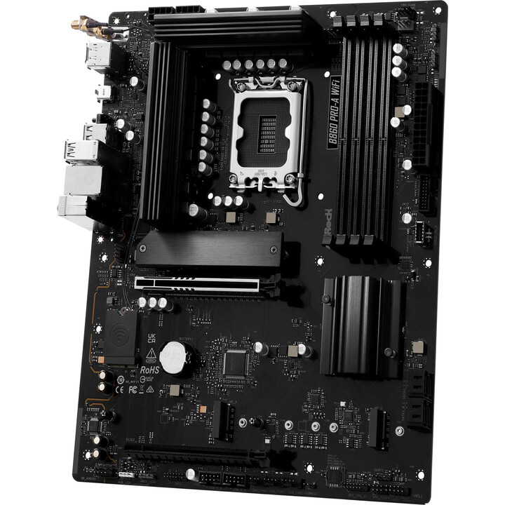 Placa base|ASROCK|Intel B860 Express|LGA1851|ATX|Memoria DDR5|Ranuras de memoria 4|1xHDMI|1xDisplayPort|1xAudio-In|1xAudio-Out|1