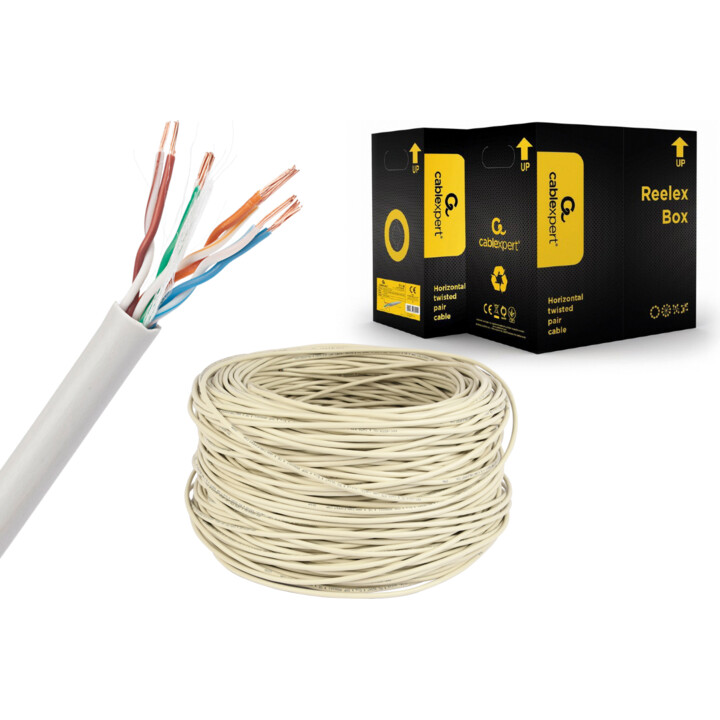 CÂBLE CAT5E UTP 305M GRIS/UPC-5004E-L GEMBIRD