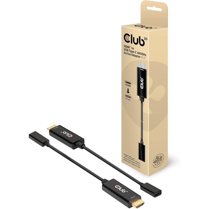 I/O ADAPTER HDMI TO USB-C/ACTIVE M/F CAC-1333 CLUB3D