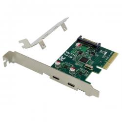 Carte PCIe USB 3.2 Gen 2 Type-C à 2 ports