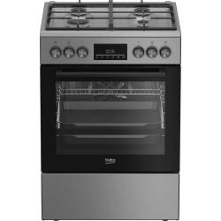 Cocina de Gas / Eléctrica Beko FBM62330GXTN 4 Zonas Plata Negro