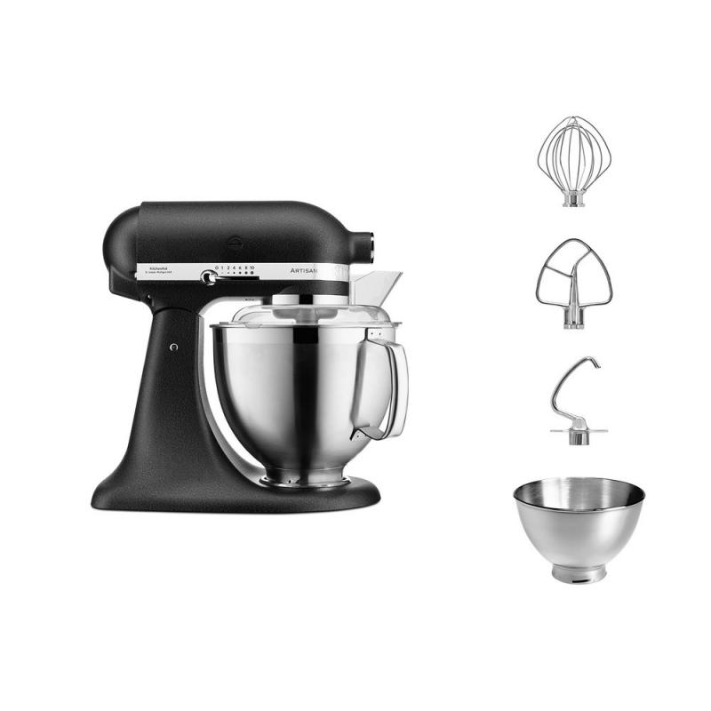 KitchenAid ARTISAN 5KSM185PS robot de cocina 300 W 4,8 L Negro