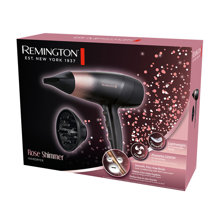 Sèche-cheveux Remington d5305 rose shimmer ionic 2200w
