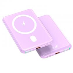 COOL BATERIA EXTERNA UNIVERSAL MAGNETICA POWER BANK QI 5000 MAH VIOLETA