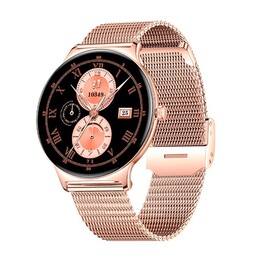 SMARTWATCH ULTRAFINO LEGAL + 2 PULSEIRAS (AMOLED, CHAMADAS, ULTRAFINO) ROSA