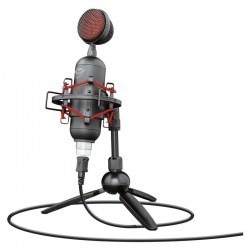 MICRÓFONO TRUST GAMING GXT 244 BUZZ USB STREAMING - GRABACIÓN CARDIOIDE ALTA PRECISIÓN - SOPORTE AMORTIGUADOR - TRÍPODE - CABLE 