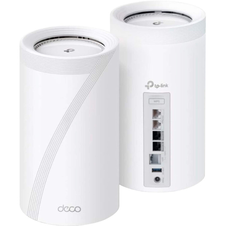Routeur sans fil|TP-LINK|Routeur sans fil|19000 Mbps|Mesh|Wi-Fi 7|2x2.5GbE|1x10GbE|1xSPF+|DHCP|DECOBE85(2-PACK)