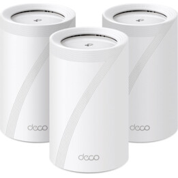 Roteador sem fio|TP-LINK|Ponto de acesso sem fio/roteador|Pacote com 3|9300 Mbps|Mesh|Wi-Fi 7|USB 3.0|4x2.5GbE|Portas LAN WAN