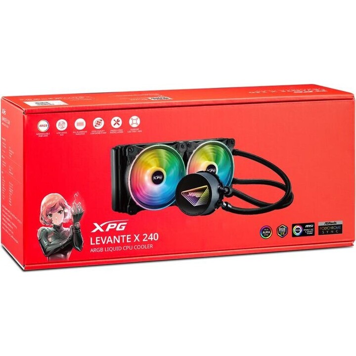 XPG Levante x 240, Argb -CPU -Flüssigkeitskühler