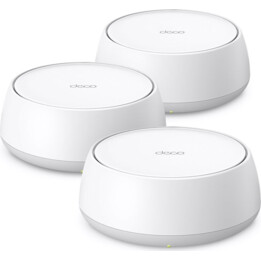 Router wireless|TP-LINK|Router wireless|Confezione da 3|5000 Mbps|Mesh|Wi-Fi 7|2x2.5GbE|Porte LAN WAN 2|Numero di antenne 4|DE