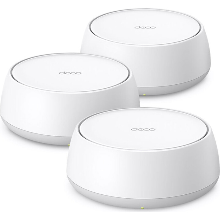 Wireless Router|TP-LINK|Wireless Router|3-pack|5000 Mbps|Mesh|Wi-Fi 7|2x2.5GbE|LAN WAN ports 2|Number of antennas 4|DECOBE25(3