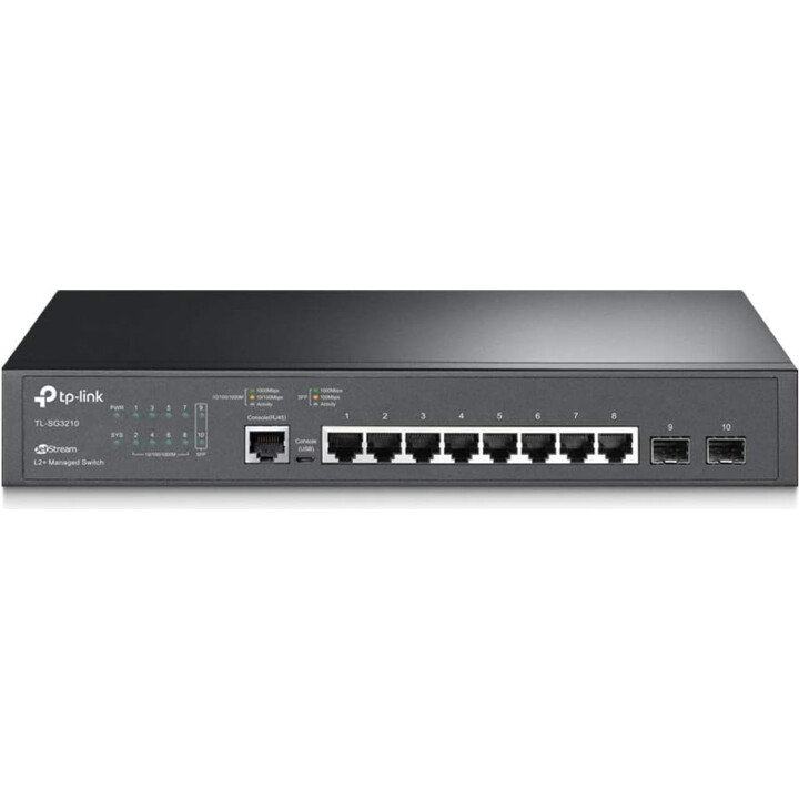 Switch|TP-LINK|Omada|TL-SG3210|Type L2|8x10Base-T / 100Base-TX / 1000Base-T|2xSFP|TL-SG3210