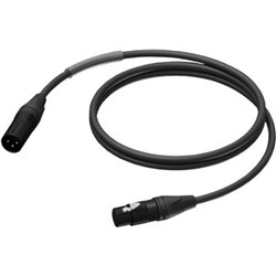 PowerColor DMX AES/EBU Cable XLR de Femen Male, HighFlex 3M