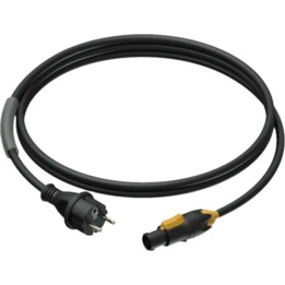 Das Stromkabel Cy Procab PRP433/3, Schuko (M) für PowerCon true1 (3M)