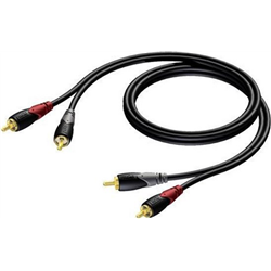 Câble ProCAB CLA800 / 20, 2 x RCA (M) à 2 x RCA (M) (20 mètres)