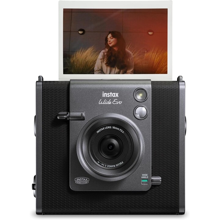 CÂMERA INSTANTÂNEA INSTAX WIDE EVO/PRETA FUJIFILM