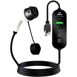 16A/3.5KW/10M EV Charger LCD Display Electric Car Charger with Socket Head
